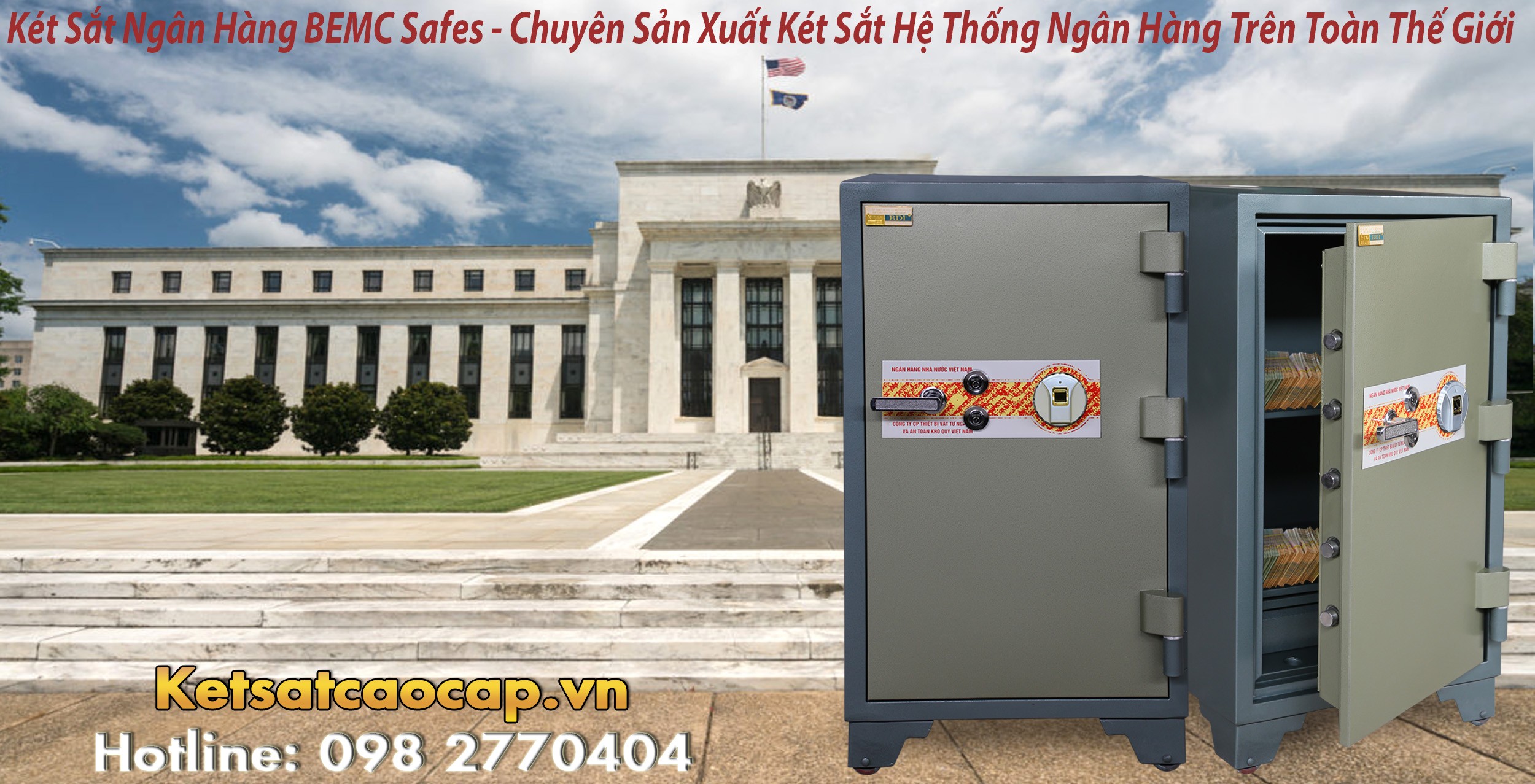 hình ảnh sản phẩm Két Sắt Vân Tay Bank Safes BEMC K130 F Két Sắt Công Nghệ Vân Tay VN